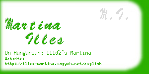 martina illes business card